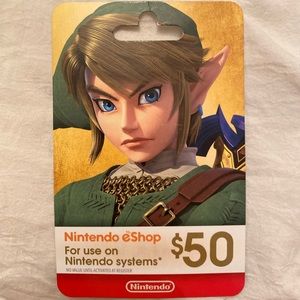 Nintendo 50$ value brand new